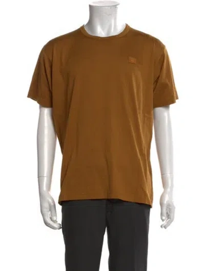Pre-owned Acne Studios Crew Neck Short Sleeve T-shirt In Brown