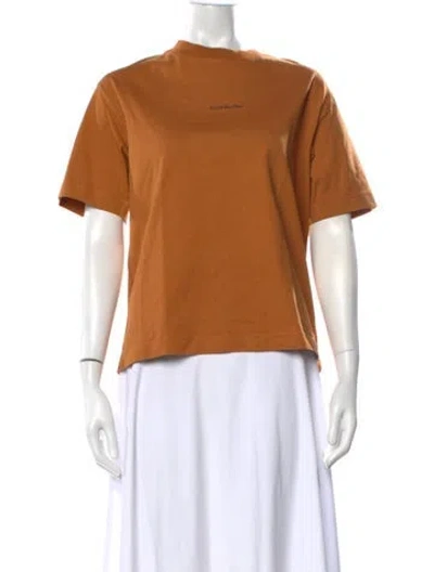 Pre-owned Acne Studios Crew Neck Short Sleeve T-shirt In Brown