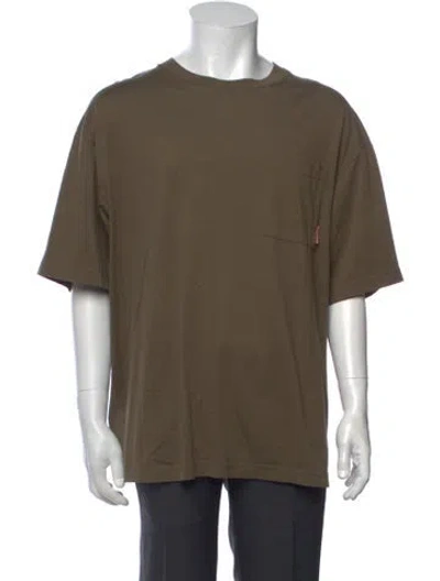 Pre-owned Acne Studios Crew Neck Short Sleeve T-shirt In Brown