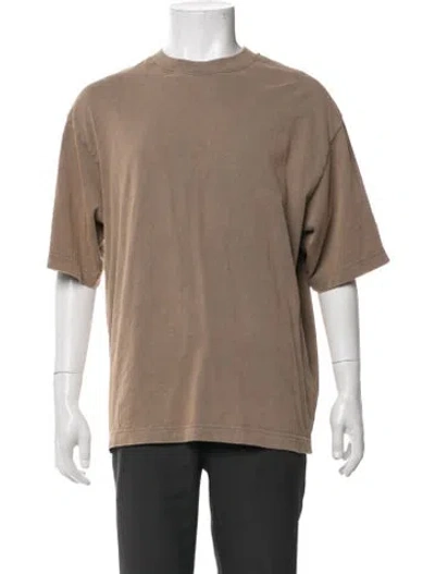 Pre-owned Acne Studios Crew Neck Short Sleeve T-shirt In Brown