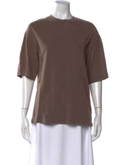 Pre-owned Acne Studios Crew Neck Short Sleeve T-shirt In Brown