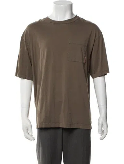 Pre-owned Acne Studios Crew Neck Short Sleeve T-shirt In Brown