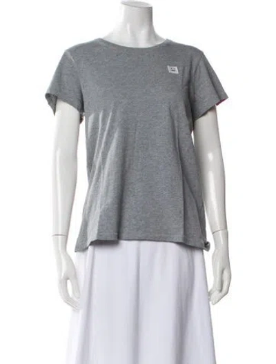 Pre-owned Acne Studios Crew Neck Short Sleeve T-shirt In Gray