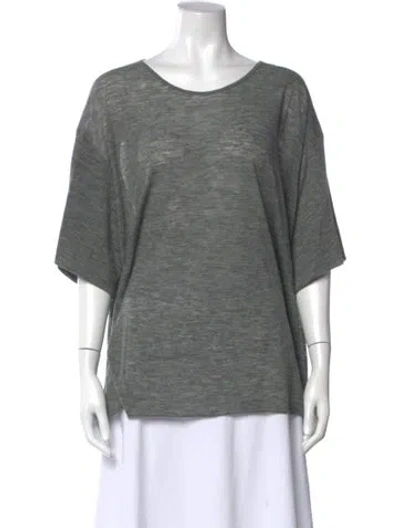 Pre-owned Acne Studios Crew Neck Short Sleeve T-shirt In Gray