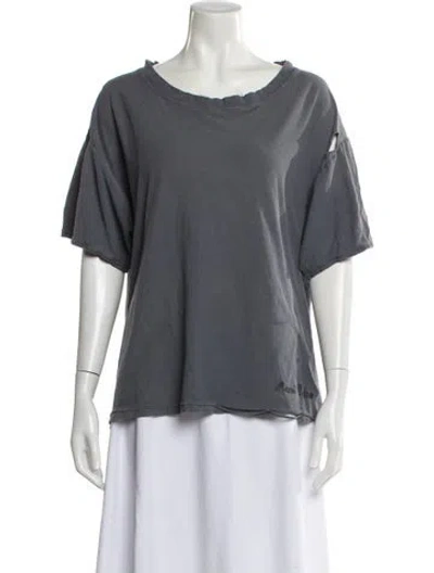 Pre-owned Acne Studios Crew Neck Short Sleeve T-shirt In Gray