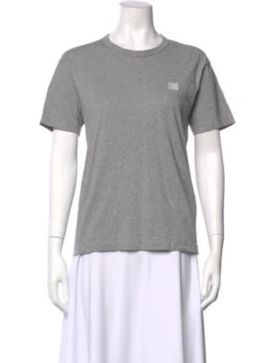 Pre-owned Acne Studios Crew Neck Short Sleeve T-shirt In Gray