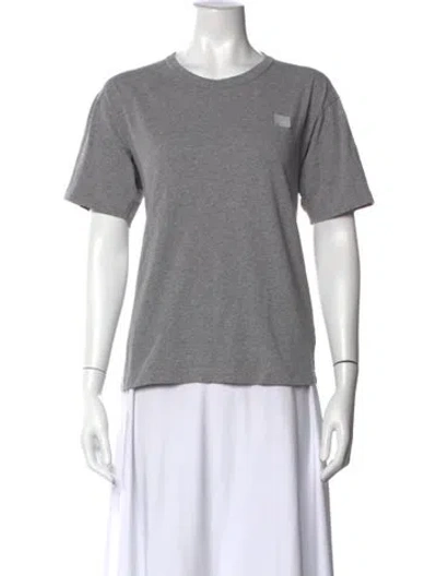 Pre-owned Acne Studios Crew Neck Short Sleeve T-shirt In Gray