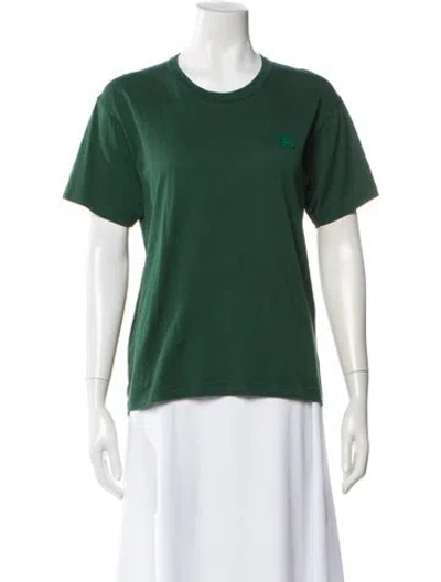 Pre-owned Acne Studios Crew Neck Short Sleeve T-shirt In Green