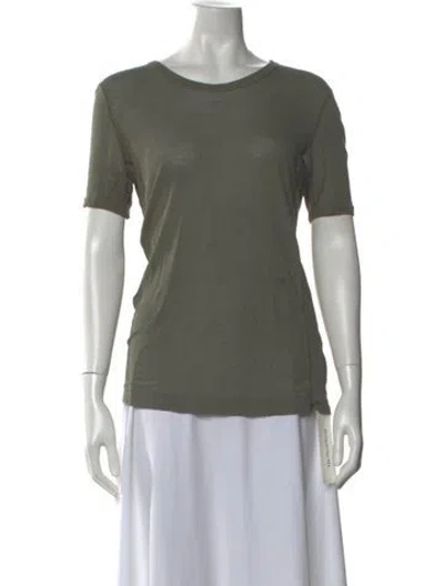 Pre-owned Acne Studios Crew Neck Short Sleeve T-shirt In Green
