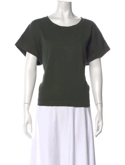 Pre-owned Acne Studios Crew Neck Short Sleeve T-shirt In Green