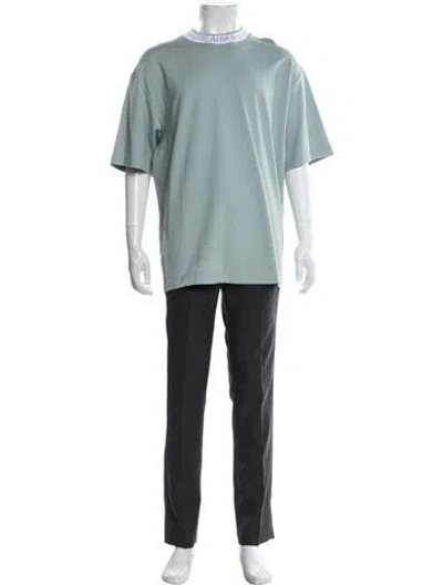 Pre-owned Acne Studios Crew Neck Short Sleeve T-shirt In Green