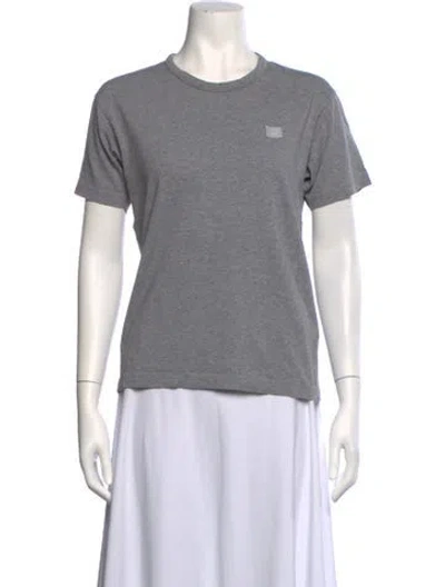 Pre-owned Acne Studios Crew Neck Short Sleeve T-shirt In Grey