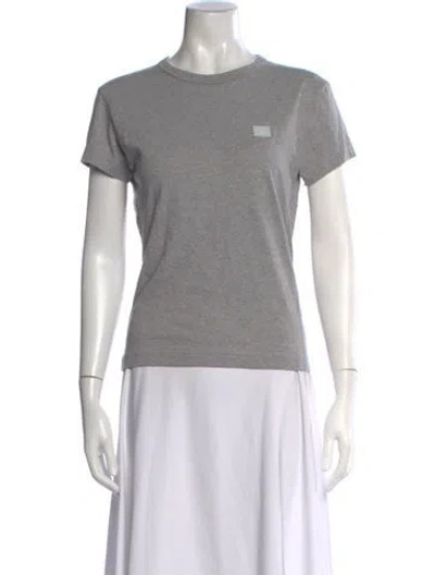 Pre-owned Acne Studios Crew Neck Short Sleeve T-shirt In Grey