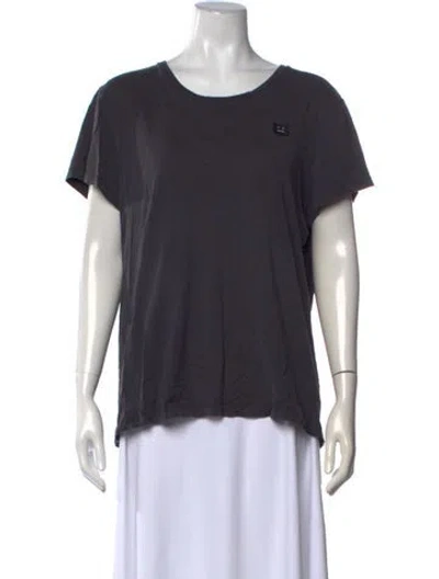 Pre-owned Acne Studios Crew Neck Short Sleeve T-shirt In Grey