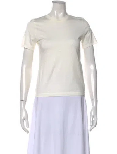 Pre-owned Acne Studios Crew Neck Short Sleeve T-shirt In Neutral