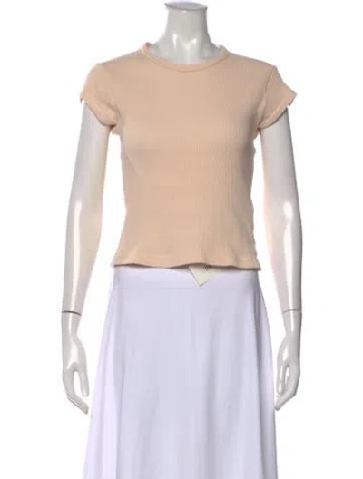 Pre-owned Acne Studios Crew Neck Short Sleeve T-shirt In Neutrals