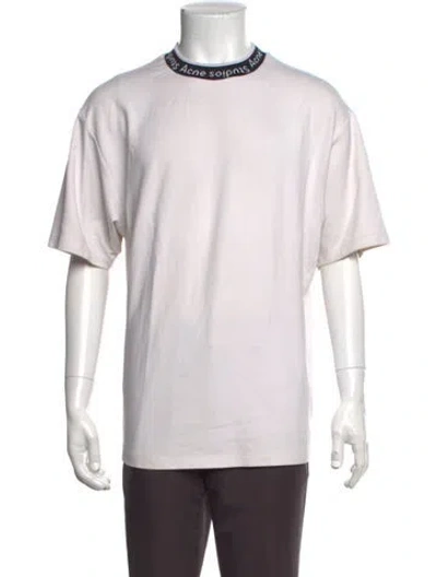 Pre-owned Acne Studios Crew Neck Short Sleeve T-shirt In Neutrals