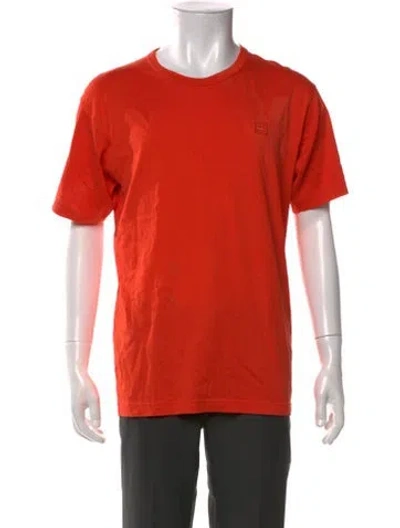 Pre-owned Acne Studios Crew Neck Short Sleeve T-shirt In Orange