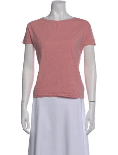 Pre-owned Acne Studios Crew Neck Short Sleeve T-shirt In Pink