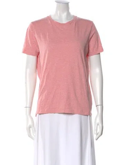Pre-owned Acne Studios Crew Neck Short Sleeve T-shirt In Pink