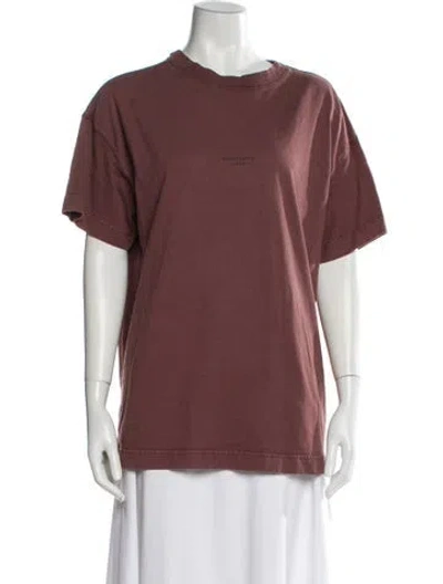 Pre-owned Acne Studios Crew Neck Short Sleeve T-shirt In Pink