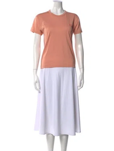 Pre-owned Acne Studios Crew Neck Short Sleeve T-shirt In Pink