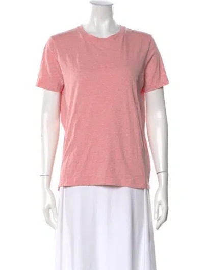 Pre-owned Acne Studios Crew Neck Short Sleeve T-shirt In Pink