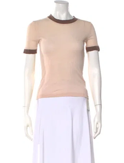 Pre-owned Acne Studios Crew Neck Short Sleeve T-shirt In Pink