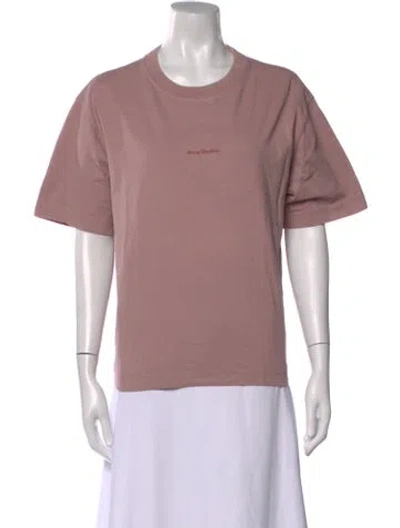 Pre-owned Acne Studios Crew Neck Short Sleeve T-shirt In Pink