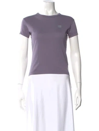 Pre-owned Acne Studios Crew Neck Short Sleeve T-shirt In Purple