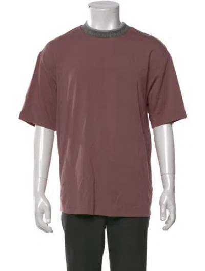 Pre-owned Acne Studios Crew Neck Short Sleeve T-shirt In Purple