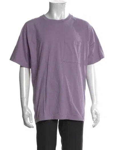 Pre-owned Acne Studios Crew Neck Short Sleeve T-shirt In Purple