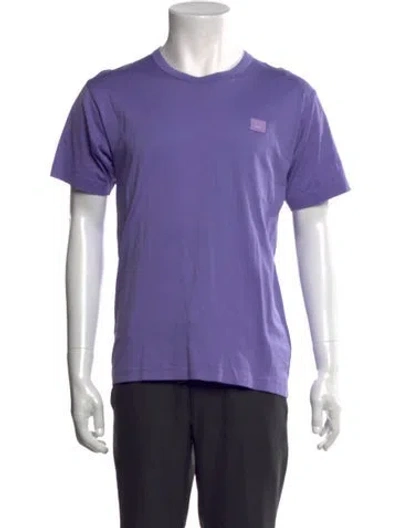 Pre-owned Acne Studios Crew Neck Short Sleeve T-shirt In Purple