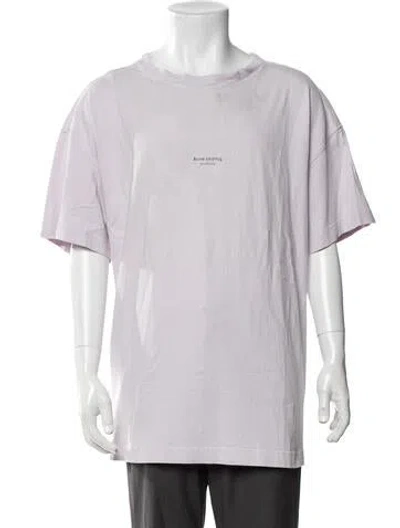 Pre-owned Acne Studios Crew Neck Short Sleeve T-shirt In Purple