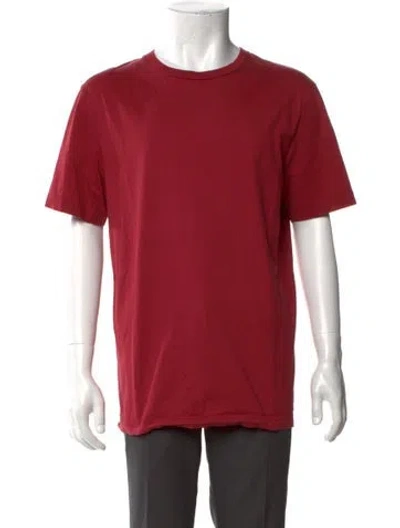 Pre-owned Acne Studios Crew Neck Short Sleeve T-shirt In Red