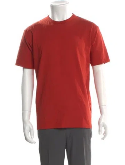 Pre-owned Acne Studios Crew Neck Short Sleeve T-shirt In Red