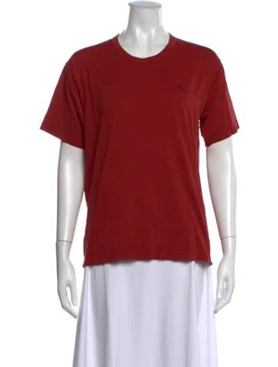 Pre-owned Acne Studios Crew Neck Short Sleeve T-shirt In Red