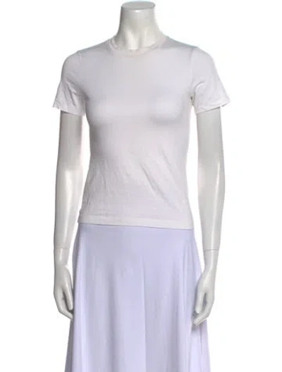 Pre-owned Acne Studios Crew Neck Short Sleeve T-shirt In White