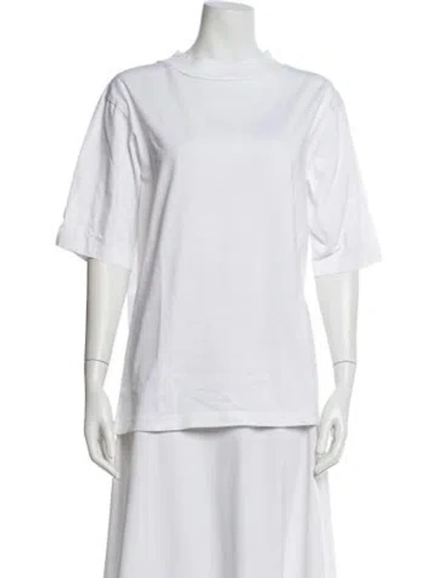 Pre-owned Acne Studios Crew Neck Short Sleeve T-shirt In White