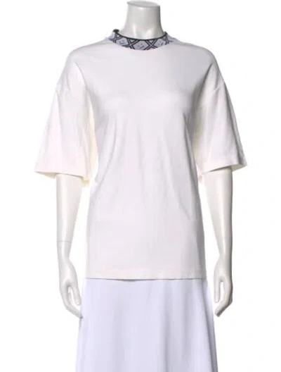Pre-owned Acne Studios Crew Neck Short Sleeve T-shirt In White