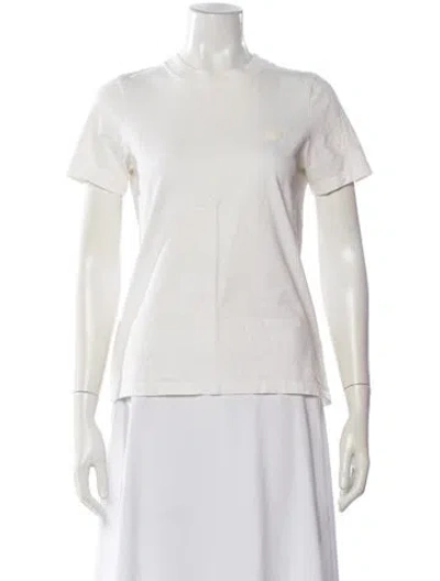 Pre-owned Acne Studios Crew Neck Short Sleeve T-shirt In White