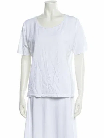 Pre-owned Acne Studios Crew Neck Short Sleeve T-shirt In White