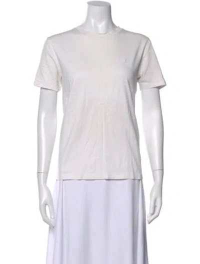 Pre-owned Acne Studios Crew Neck Short Sleeve T-shirt In White