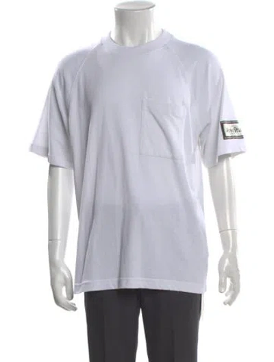 Pre-owned Acne Studios Crew Neck Short Sleeve T-shirt In White