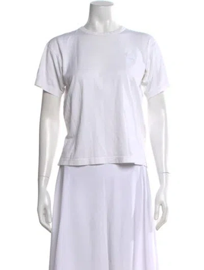 Pre-owned Acne Studios Crew Neck Short Sleeve T-shirt In White