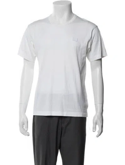 Pre-owned Acne Studios Crew Neck Short Sleeve T-shirt In White