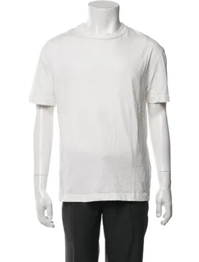 Pre-owned Acne Studios Crew Neck Short Sleeve T-shirt In White