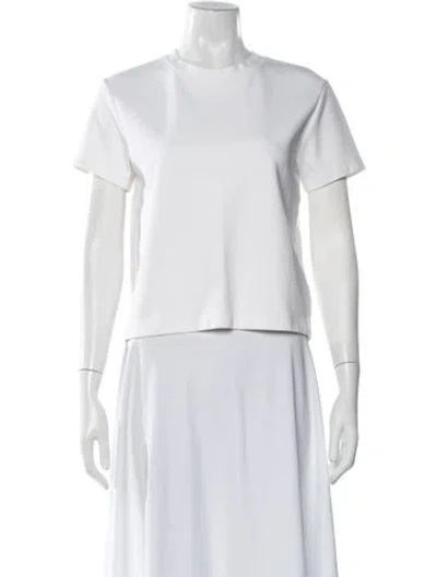 Pre-owned Acne Studios Crew Neck Short Sleeve T-shirt In White