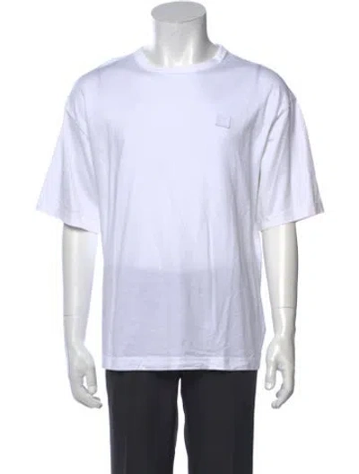 Pre-owned Acne Studios Crew Neck Short Sleeve T-shirt In White