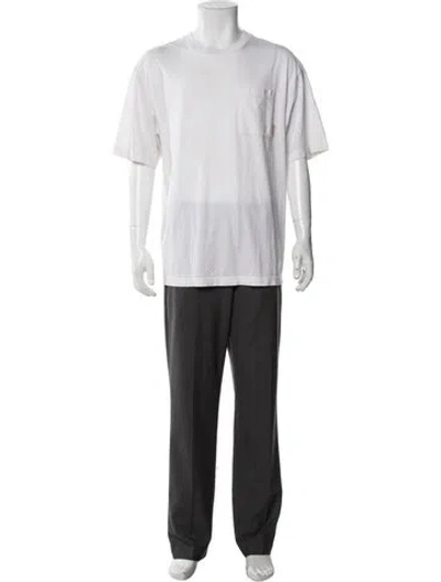 Pre-owned Acne Studios Crew Neck Short Sleeve T-shirt In White